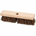 Bsc Preferred Genuine Joe Scrub Brush, Deck/Floor, 2inPalmyra, 10inW, Brown GJO18416